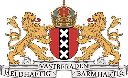 U24 Aufkleber Amsterdam Wappen 15 x 9 cm Autoaufkleber Sticker Konturschnitt