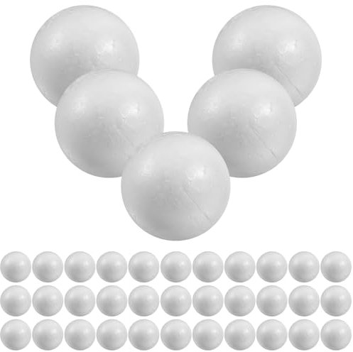 FOMIYES Styroporformen Weihnachten 50 6 cm Mini-Bastelschaumkugeln Styroporkugeln -Styroporschaum-Ornamente für DIY-Kunsthandwerk Weihnachtsdekorationen Styroporkugeln Basteln