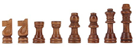 VGEBY Schachbrettspiele aus Holz, Schachfiguren mit 2,17-Zoll-Königs-Schachfiguren aus Holz mit Kunststofffolie, Schachbrett-Brettspiele für Erwachsene, Spielzeugspiele und Zubehör