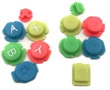 YANHAO [Parti di Videogiochi] 10pcs plastica Colorata ABXY Tasti direzionali Pulsanti impostati for Nintendo Switch Controller Destro Joy-con [Sostituire]