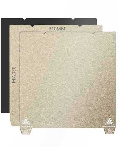 YOOPAI PEI Druckplatte 310x320mm, Doppelseitig Texturiert PEI Magnetisch Spring Steel Druckbett für Creality CR10/CR10S/10S Pro/V2/V3, Ender 3 Max, AnyCubic Mega X