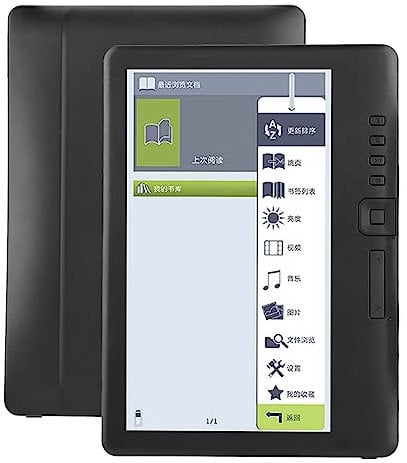 E-Book Reader Mit Hörbuch,E-Book-Reader en,Spkartenleser,Bk7019 Tr 7-Zoll-E-Book-Reader Bunter Bildsrm Unteützt Tf-Karte 8G-Sp (8G Sp)