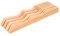 Oak in-Drawer Knife Block - Oak Kitchen Work Surface or Drawer Knife Holder - Cutlery Drawer Insert Organiser Storage,rubberwood