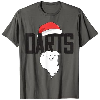 Dart Enthusiast Darts Board Meister Dart Spieler Santa Hut T-Shirt
