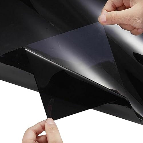 TöNungsfolie Auto 5% 25% 50% Light Transmission Car Window Tint Film UV Protector Auto Home Sun Shade Sticker Anti-UV Decals 100 * 50cm TöNungsfolie Fenster (Size : 5 Percent Clear)