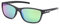 BMW M Motorsport BS0036 Herren Sonnenbrille, Leichte Sonnenbrille, Navigator Linsenform, Grüne Verspiegelte Gläser, Grau