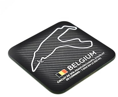 Legacy Legends Dessous de verre Belgique Circuit de Spa-Francorchamps Racing Grand Prix Tracks Formule Moto GP Tapis