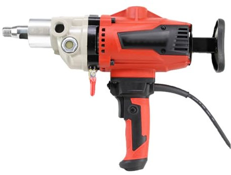 KHZKHC Carotteuse Électrique Portative, Plate-Forme Forage Béton, Vitesse Vide 0~2000 TR/Min, Diamètre Perçage 130 Mm, Vitesse Variable Continu, Peut Sécher Humide, Poignée Rotative