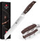 XINZUO Serrated Bread Knife,German Stainless Steel Bread Knife, 20cm,Professional Pastry Knife for Chefs&Home Cooking,Red Sandalwood Handle