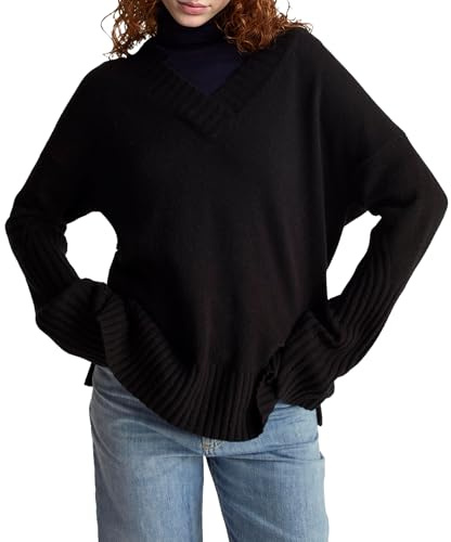 United Colors of Benetton Maglia Scollo V M/L 1244d403a Maglione Donna (Pacco da 1)
