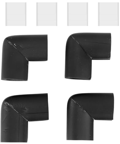 Qusedwey 4Pcs Bumper Corner Protectors by Table Edge Black