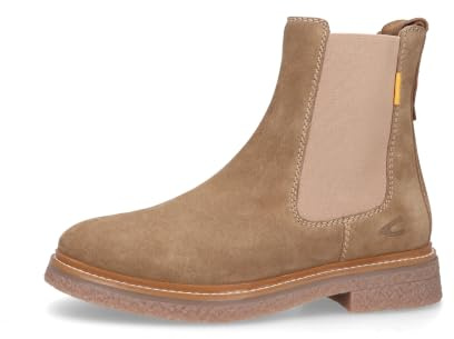 camel active Damen Chelsea Boot aus Veloursleder