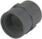 TOP-VIGOR Raccordo per tubo adattatore femmina in PVC NPT da 1 pollice, connettore filettato femmina grigio da 32 mm
