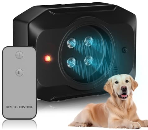 QEWEUUIE Anti Bell Gerät Hunde, 55Ft Antibell Ultraschall Gerät mit Fernbedienung, 3Modi Ultraschall Dog Silencer Innen Draußen, Hundeabwehr Ultraschall für Kleiner Großer Mittelgroßer