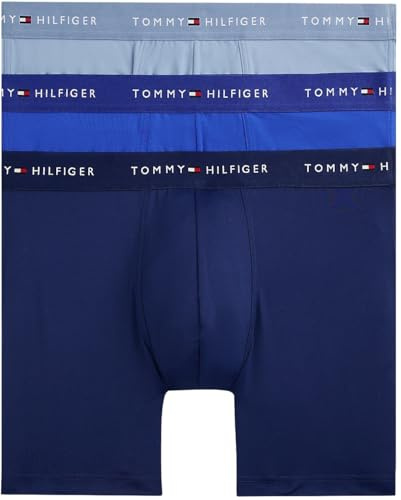 Tommy Hilfiger Herren 3p Boxer Brief DTM Um0um03618 Boxershorts (3er Pack)