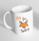 Mug fantaisie en céramique avec inscription « Oh for Saké »