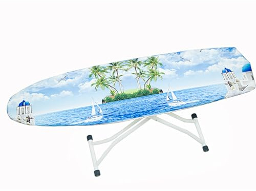 Bügelbrettbezug 110X30 Grüne Insel Klassischer Baumwollbezug,bügelbrettbezüge Für Dampfbügeleisen, Mit Eingebauter Hitzereflektion Mit Schnurbindung & Stretch-System