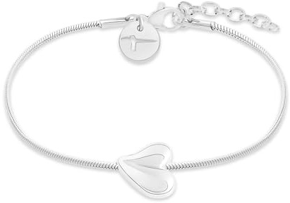 Tamaris Schmuck für Damen aus Edelstahl, Armband mit organischem Herzmotiv für Valentinstag, Stilvoll und Elegante Geschenkidee