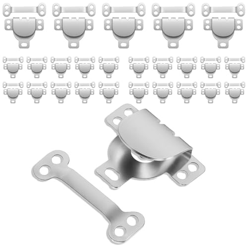 Thinp 25 Paar Hosenhaken Zum Annähen, Nähhaken und Ösen Verschluss Set Metall Nähhaken Haken Ösenverschlüsse zum Nähen für Hosenbund, BHS, Jeans und andere Nähprojekte