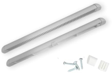 Trickle Slot Vents Window Ventilation – Real PVC Plastic Air Vent Covers, 300mm / 400mm (White, 400mm)