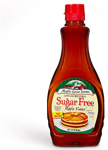 Maple Grove Farm Jarabe de sabor a arce sin azúcar, 355 ml, bajo en carbohidratos, diabéticos