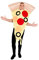 Fun Shack Pizza Costume Adult Pizza Slice Halloween Food Costume Italian Fancy Dress for Adults, One Size
