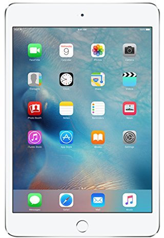 2015 Apple iPad Mini 4 (7.9 inch, WiFi, 16GB) Silver (Renewed)