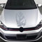 INDIGOS UG - Auto Aufkleber Skull Girl Gothic 88cm x 60cm Silber - Heckscheibenaufkleber - Autoaufkleber lustig - Tuning - Spoiler - Sticker Wohnmobil
