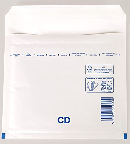 200 Stück Luftpolsterumschlag Luftpolstertasche Versandtasche CD 200x175 mm