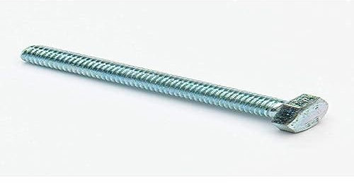 Merriway BH07062 Bulk Hardware Lot de 10 boulons à tête hexagonale en acier entièrement filetés Argenté M10 x 100 mm