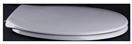 Grünblatt WC Sitz Klassik Design Toilettendeckel oval Klodeckel mit Quick-Release-Funktion und Geräuschlose Absenkautomatik, Antibakterielle Duroplast (Manhattan Grau)