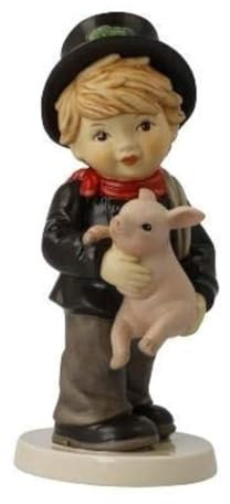 Goebel X-Mas-Figur Schornsteinfeger mit Glücksschwein aus Steingut Mehrfarbig, Maße: 10cm x 8cm x 20cm, 10-638-34-1
