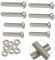 Zaky Viti a Macchina M8 × 45mm M8 × 50mm Viti a Croce Phillips Bulloni in Acciaio Inossidabile 304 8 pezzi Viti con 8 pezzi Dadi