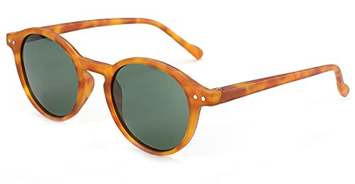 ZENOTTIC Occhiali da Sole Polarizzati Retrò Classici Rotondi Vintage Occhiali da Sole UV400 Montatura da Uomo e Donna