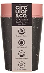 Circular & Co Kaffeebecher 227 ml - OS - schwarz/pink