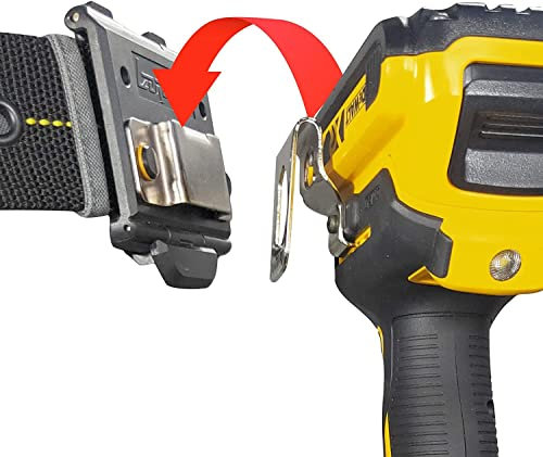 Lzdrason Tape Measure Holder, Drill Holster, Drill Holder for Belt, Tactical Cordless Tool Belt Clip Holder, Holster with Belt Clip Hook, 1Pack