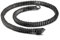 HFUHLK Wikinger Schlange Jormungandr Halskette, Herren Edelstahl Vintage Schwere Amulett, Schwarze Pistole Überzogene Handgemachte Drachenschuppe Schmuck