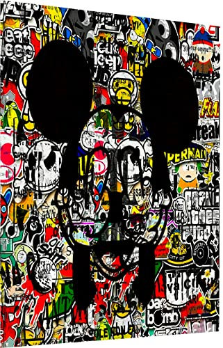 Magic Canvas Art Pop Art Micky Maus Funny Leinwandbild 1- teilig Hochwertiger Kunstdruck Wandbilder – B8105, Größe: 40 x 30 cm