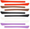 Skyzone Eyeglass End Tips,5 Pairs Silicone Anti-Slip Ear Hook Holder Grip Ear Sock Leg Tubes Eyeglasses Replacement for Metal Thin Sunglasses Eyeglass Legs