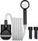 LIBERRWAY Campingdusche mit Pumpe, Camping Dusche Set mit 2 Wiederaufladbaren Akkus, 2m Duscheschlauch Outdoor Dusche für Garten Strand Camping Reisen Autowäsche, Mobile Dusche Schwarz