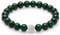 day.berlin Premium Jade Perlenarmband, Damen Naturstein Armband mit echten 8mm Edelsteinen, flexibles Zugband 18cm lang, handgeknüpft mit Pave Zirkonia Perle, versilbert