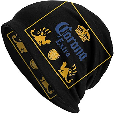 DJNGN Kompatibel mit Corona Beanie Mütze, extra warme Strickmütze für Männer und Frauen, Unisex-Slouchy-Schädelmütze, Skimütze, Wintermütze, Pullover, Mütze, Chemo-Mütze, Geschenk