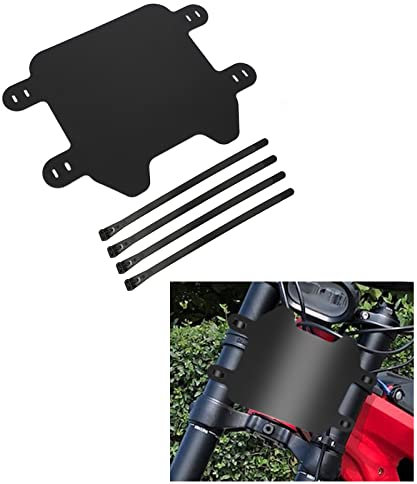 Alpha Rider Motorcycle Front Number Plate for Surron Sur-Ron Light Bee X Segway X260 Electric Off-Road Bike,ABS Plastic Motorcycle Front License Plate Frame Replacement with 4 Mouting Straps
