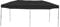 METRO Professional Gastro Faltzelt Thagpi, Stahl/Polyester, 3 x 6 m, wasserabweisend, schwarz