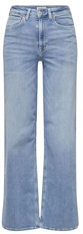 ONLY Femme Onlmadison Blush Hw Wide DNM Cro371 Noos Jeans, Bleu Clair (Denim Bleu Clair), S / 32L EU