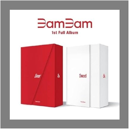 GOT7 BamBam Sour & Sweet 1st Album CD+Folding poster on pack+Lyricsbook+Photobook+Book holder+Photocard+Sticker+Tracking Sealed (Sour Version)