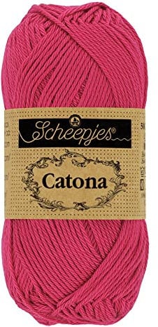 Scheepjes - Scheepjes Catona 413 Cherry Yarn - 10x50g
