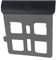 MOOKEENONE Reparatur-SD-Card-Slot-Abdeckrahmen für Nintendo NEW 3DS XL/LL, Konsole SD Kartensteckplatz Ersatz