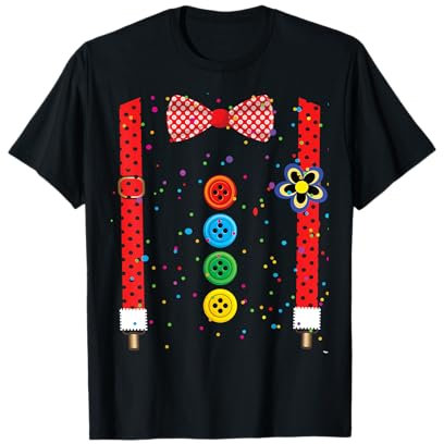 Clown Karneval Kostüm Clownskostüm Clowns Fasching Konfetti T-Shirt