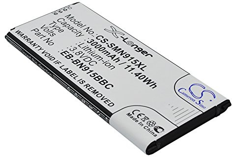 Cameron Sino Ersatz Akku für Galaxy Note Edge, SM-N915FY, SM-N915J, SM-N915K, SM-N915R4, SM-N915S, SM-N915V, SM-N915Y PN: EB-BN915BBC, EB-BN915BBE, EB-BN915BBK 3000mAh